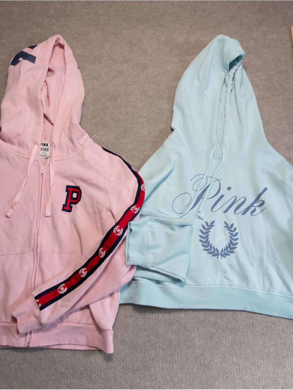 PINK Victoria's Secret™ Girls' Light PINK Victoria's Secret Zip Hoodie / bundle